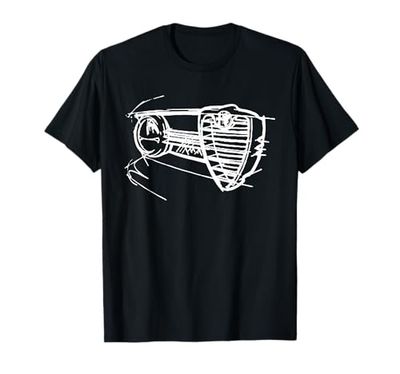 Conductores de automóviles Alfa Elegante parrilla de autos Camiseta