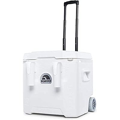 Igloo Marine Quantum 52 passieve koelbox op wielen, 49 Liter, Wit