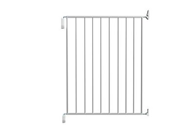 Nordlinger Pro 742036 Dierenrooster van metaal met draaisluiting, 67 – 73 cm breed en 73 cm hoog, wit
