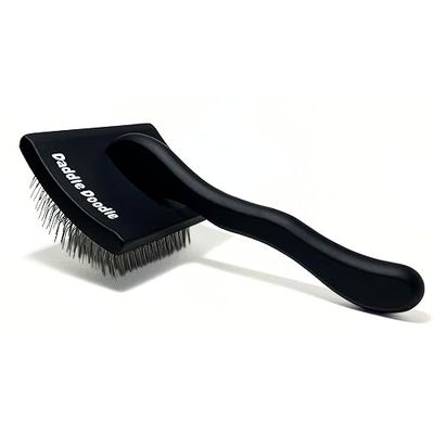 Daddle Doodle Dog Slicker Brush - Spazzola per la toelettatura del cane appositamente progettata per tutti i barboncini e mix di scarabocchi - Fluff, Style, Detangle e Demat - Design ergonomico del
