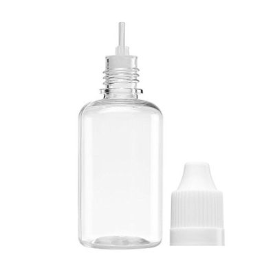 Riccardo® Botella PET transparente, 50 ml, 5 piezas, accesorios, sin líquido por lo tanto sin nicotina