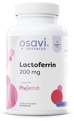 Osavi Lactoferrin 200 mg – 60 Capsules | Supports Iron Transport and Immune Function | Proferrin® Lactoferrin from Cow's Milk for Enhanced Bioavailability