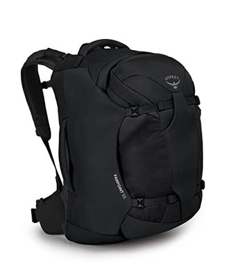 Osprey Mochila de viaje Farpoint para hombre, Negro, Talla única
