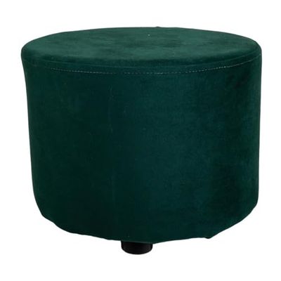 Taburete de madera forrado, verde