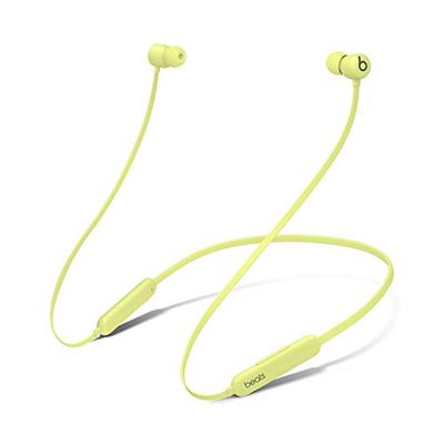 Beats Flex Écouteurs sans Fil – Puce Apple W1 pour Casques et écouteurs, écouteurs magnétiques, Bluetooth Classe 1, 12 Heures d'écoute – Jaune Yuzu