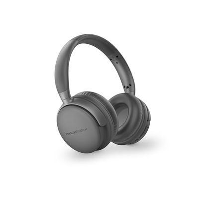 Energy Sistem Studio Plus Bluetooth hoofdtelefoon (FM-radio, 45 uur batterijduur, MP3-speler MicroSD, Deep Bass, oorkussens van eiwitleer en elastisch traagschuim), grijs