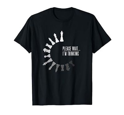 Regalos De Ajedrez Jugador Ajedrez I Pensando Estrategia Siguiente Movimiento Camiseta Unisex-adultos Black S Manga Larga Jersey Clásico divertido
