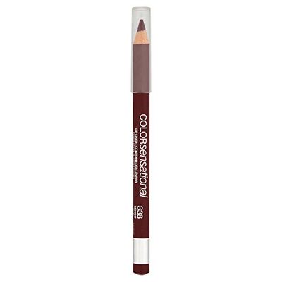 Maybelline New York Make-Up Lipliner Color Sensational pomadka konturująca do ust Midnight Plum/mocny ciemny brąz z efektem pielęgnacji, 1 x 2,5 g