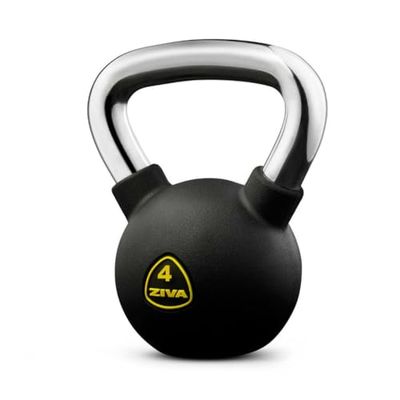 ZIVA Prestazioni, Kettlebell Unisex-Adulto, Nero, 4 kg