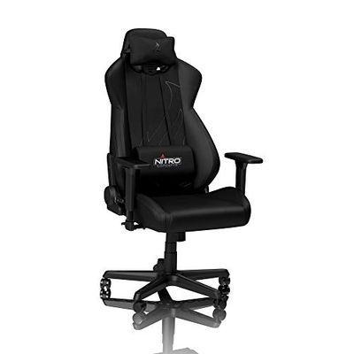Nitro Concepts S300 EX Gaming Stoel - Bureaustoel - Imitatieleer - 135 kg - Stealth Black