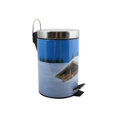 MSV Homexpert 100527 Cottage Poubelles à Pédale Acier Inoxydable Multicolore 25 x 25 x 35 cm