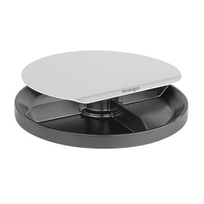 Kensington K60049Us Suporte rotativo para monitor, com altura ajustável, bandeja giratória e sistema Smartfit