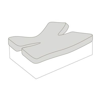 Sábana bajera gemelar de algodón para cama de 180