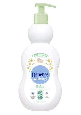 Denenes Baby - Gel champô com calêndula ecológica, limpa e respeita a pele, para bebés a partir de 0 meses, adequado para peles sensíveis e tópicas - 400 ml