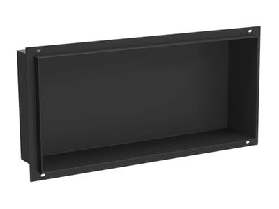Mexen Étagère encastrable sans Collier 45x20 cm en Acier Inoxydable X-Wall-NR - Noir - 1971452010