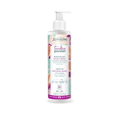 ACTIVILONG - Nuage de Lait Tendre Passion - Cheveux Ondulés, Bouclés, Frisés et Crépus - 98% d'ingrédients d'origine naturelle - Sans Silicone - Sans Huile Minérale - Made in France - 250 ml