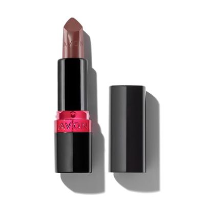 Avon Ultra Creamy Satin-finish Lipstick Universal Nude with Vitamin E, Avocado Oil and Jojoba Oil for a Creamy and Comfy Feel, Rich Colour and Full Coverage, Cruelty Free