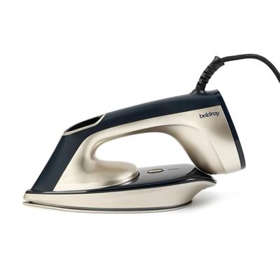 Beldray Trio Steam – Full-Size Iron, Garment Steamer & Mini Ceramic Soleplate for Travel, SureTemp Technology, Press Release 180ml Water Tank, LED Display, 30 g/min Steam Rate, 2.5m Power Cord, 1800W