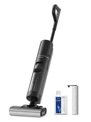 DREAME H12 Pro Aspirateur Eau et Poussière Intelligent Sec et Humide sans Fil, Séchage àl'air Chaud, Nettoyage des Bords, Réservoir Eau 900 ML, Autonomie de 35 Min, Écran LED