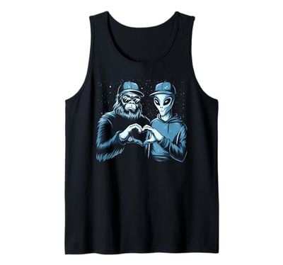 Bigfoot Alien Sasquatch - Selfie a forma di cuore Canotta