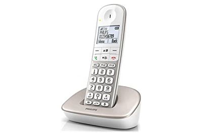 Philips XL4901S/38 - Teléfono DECT Inalámbrico - Teléfono Senior Inalámbrico - Blanco
