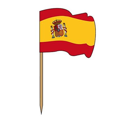 García de Pou 189.67 vlag Spanje, 4 x 2,5 x 6,5 cm, 14400 stuks, meerkleurig