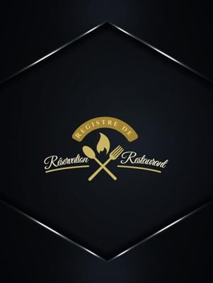 Registre De Réservation Restaurant: Registre de suivi quotidien des clients | Année complète de réservation (370 page) | 8,5x11 pouces.