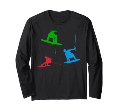 Wakeboard Silhuettes Wakesurf Wakeboarder Manga Larga