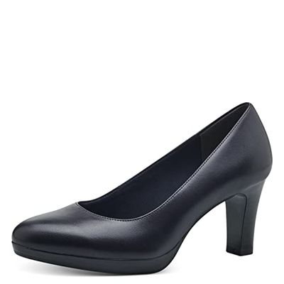 Tamaris Donna Scarpe col Tacco, Signora Scarpe col Tacco Classiche,TOUCHit,Scarpe del Tribunale,Pumps dell'ufficio,Elegante,Navy,39 EU