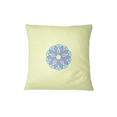 Bona Basics, Funda de cojín Decorativa,Decoración del hogar, para sofá, cafetería, Tamaño: 45X45 cm, Color: Amarillo Claro