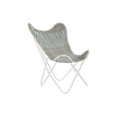 Sillon Algodon HIERRO 74X65X90 MarIPOSA AZUL