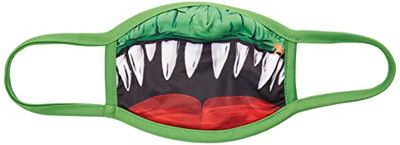 Wild Republic Wild Smiles kindermasker, kan op een medisch masker worden gelegd, herbruikbaar, wasbaar, mond- en neusbedekking, met dinosaurusmotieven