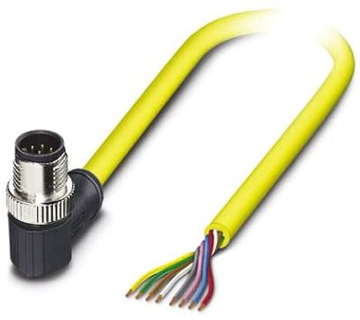 PHOENIX CONTACT SAC-8P-MR/5.0-542 SCO BK Câble de capteur/actionneur 8 broches, longueur du câble 5 m Jaune