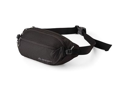 Gregory Nano – pas biodrowy 33 cm, 4 l, 0,18 kg, czarny (czarny optyczny), Czarny (czarny optyczny), 15H x 33W x 10D cm, Plecak na co dzień