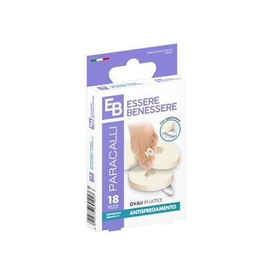 Essere Benessere Eeltbescherming, ovaal, van latex, slijtvast, 1 verpakking met 18 stuks