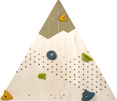 Small Foot Muro de Escalada Aventure, Madera, Movimiento para niños, a Partir de 3 años, ampliación fexible, 12310 Equipos Columpios Juguete, Color Colorido