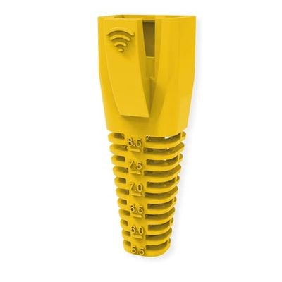 ROLINE kabelontlasting voor RJ-45, 10 stuks, geel