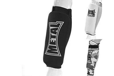 METAL BOXE Protège-Tibia Blanc Taille S
