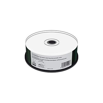 MediaRange CD-R 900 Mo/100 Min, Vitesse d'écriture 48 Fois, Imprimable sur Toute la Surface (imprimante à Jet d'encre), 25 Cake Box