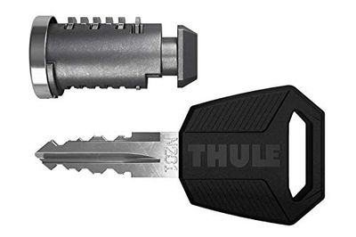 Thule enknappssystem 2-pack, silver/svart