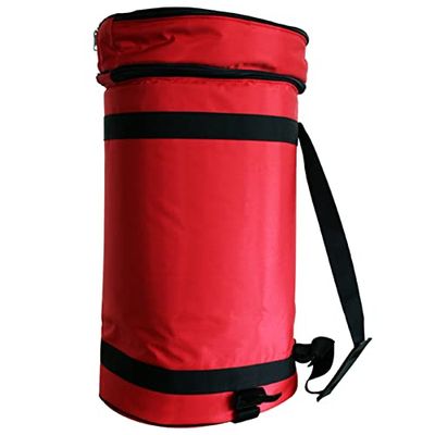 Geoptik 30 A036 gevoerde draagtas voor telescoop, rood