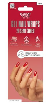 Elegant Touch Nail Wraps - Ruby Rouge
