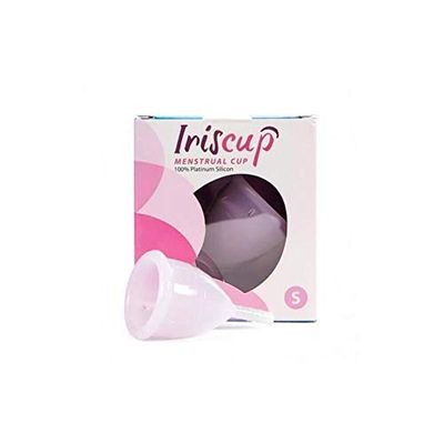 Irisana Copa do menstrual, tamanho S, rosa, 8,5 x 4,5 x 9,5 cm, silicone cirúrgico, compatível com DIU, ecológico e biocompatível, modelo Iriscup