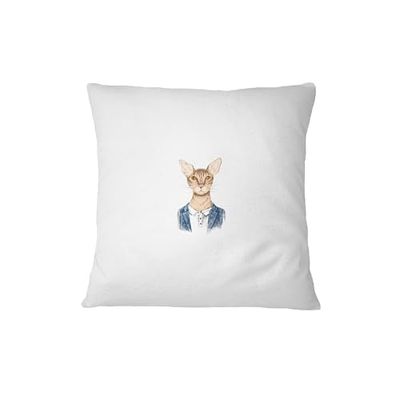 Bona Basics Federa Decorativa, Poliestere, Bianco, 45 x 45 cm