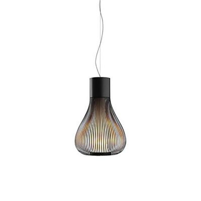 FLOS Lampada a sospensione a luce diffusa della collezione Chasen, 120 W, 48,5 x 48,5 x 85 cm, colore nero, rif. F1636030