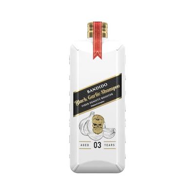 Bandido Men Black Garlic Shampooing 350 ml | Extrait d'ail noir pour renforcer les cheveux | Shampoing réparateur intensif pour homme – Peignez les cheveux plus facilement | Sarimsak Sampuan