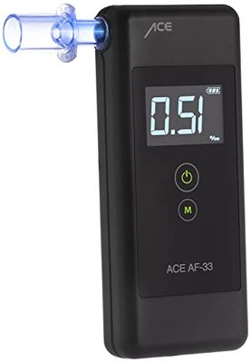 Alcoolímetro ACE AF-33 - o alcoolímetro nº 1 segundo AUTO BILD (comparativa 2023) - bafômetro / promilímetro de precisão policial