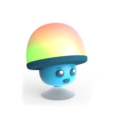 WONDEE - Mob Altoparlante Bluetooth per bambini Waterproof con Ventosa + Luce Notturna Rimozione - Puoi attaccarlo e dare un tocco di luce e musica dove vuoi, regali originali per bambini e ragazze