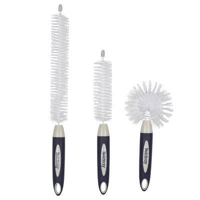 Beldray LA030117FEU7 Deep Clean Brosse Biberon - Set de 3 brosses nettoyantes Multifonctions, Poils Anti-Rayures, têtes Flexibles, Brosse biberon, Tube étroit, Brosse de Paille, Brosse de Bouilloire
