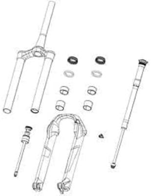 RockShox, SPRING INT LFT DPA ZEB 27/29 180 Unisex adulto, NERO, UNICA